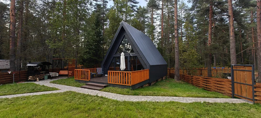 Фото отеля «ШишкАрное / отдых под соснами / A-frame / Валдай», 2