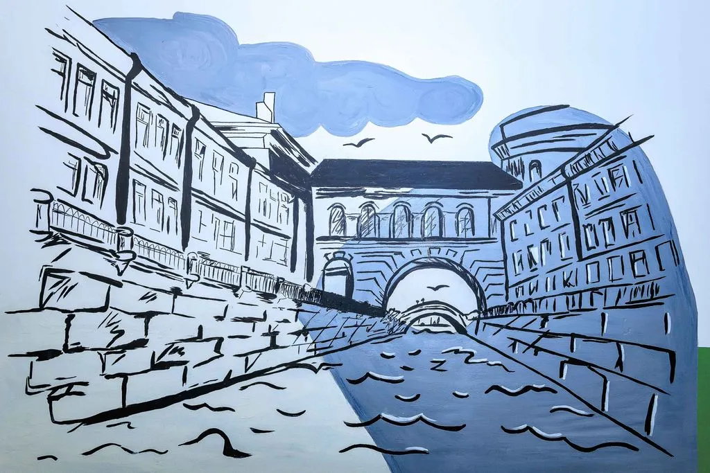 Типичный Питер у Эрмитажа