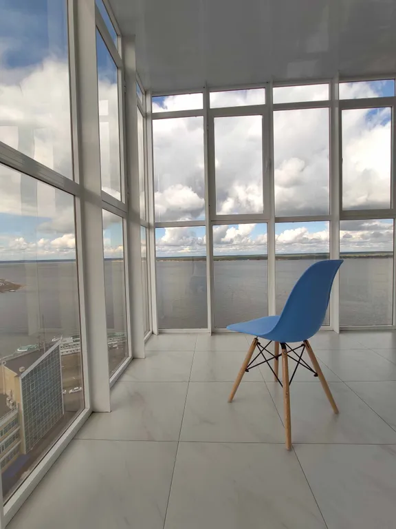 Квартира двухкомнатная на площади Речникове, 60 м², Чебоксары — вид из окна, фото 2