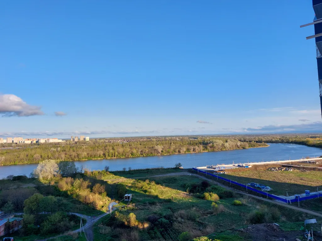 Квартира с видом на Кубань у парка Солнечный остров