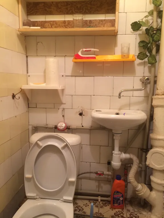Квартира двухкомнатная на улице Берёзовской, 40 м², Кисловодск — ванная комната