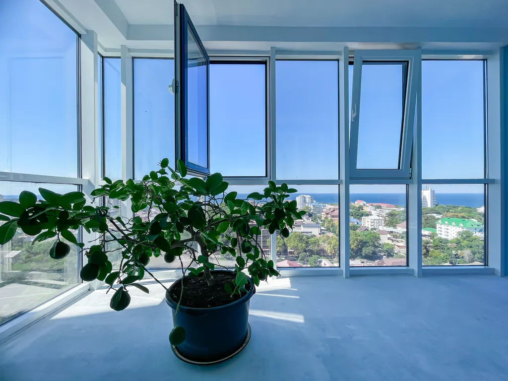 Квартира двухкомнатная на улице Крепостной, 75 м², Анапа — вид из окна, фото 6