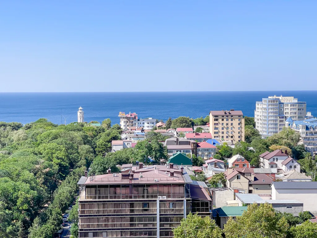 Квартира двухкомнатная на улице Крепостной, 75 м², Анапа — вид из окна, фото 8