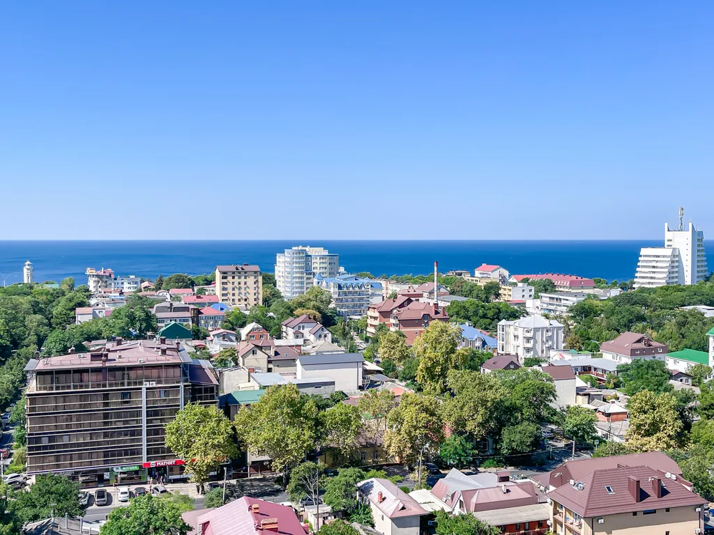 Квартира двухкомнатная на улице Крепостной, 75 м², Анапа — вид из окна, фото 9