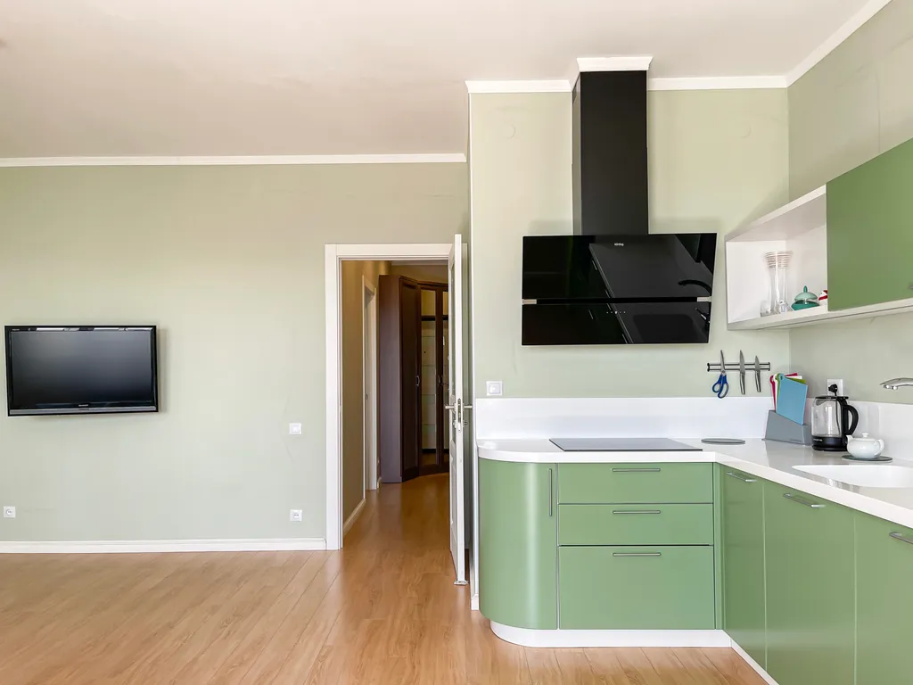 Квартира двухкомнатная на улице Крепостной, 75 м², Анапа — кухня, фото 3