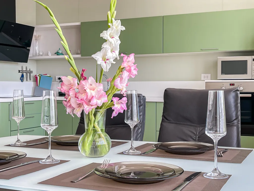 Квартира двухкомнатная на улице Крепостной, 75 м², Анапа — кухня, фото 4