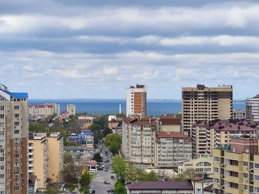 Студия однокомнатная на улице Владимирской, 26 м², Анапа — вид из окна