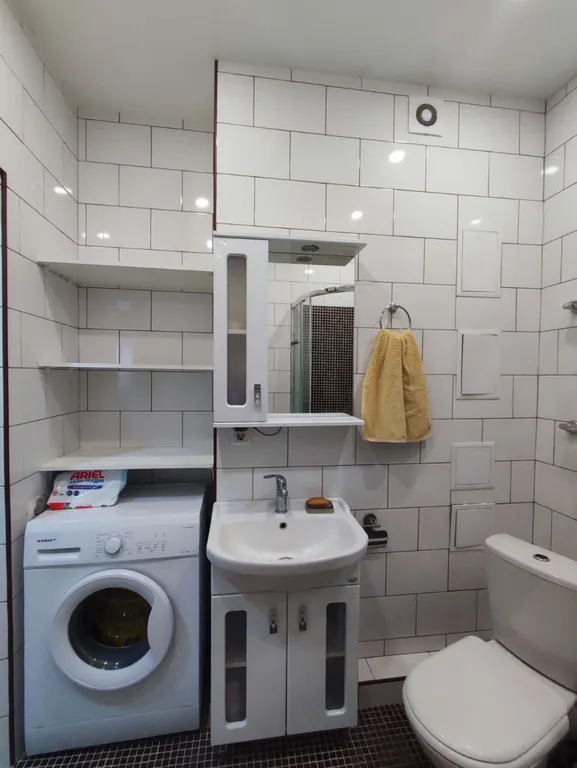 Студия однокомнатная на улице Владимирской, 26 м², Анапа — ванная комната