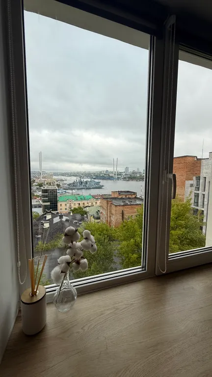 Квартира однокомнатная в Фрунзенском, 31 м², Владивосток — вид из окна, фото 4