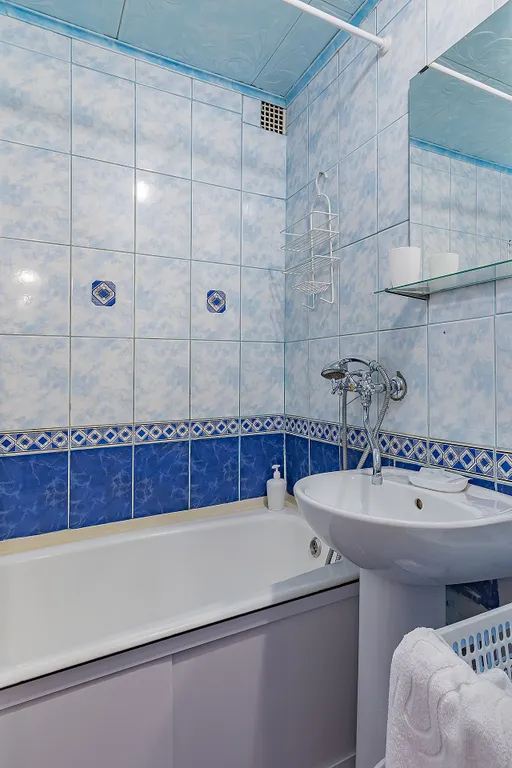 Квартира однокомнатная на проспекте Капитана Рачкова, 38 м², Кстово — ванная комната, фото 2