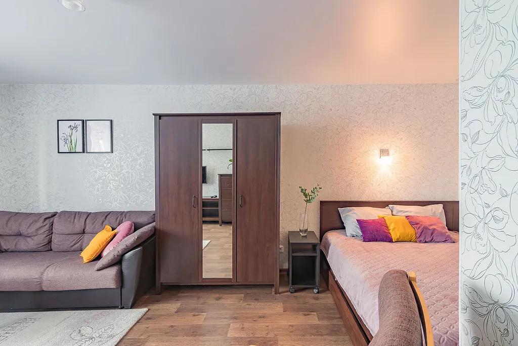 Квартира однокомнатная на проспекте Капитана Рачкова, 38 м², Кстово — спальня, фото 3