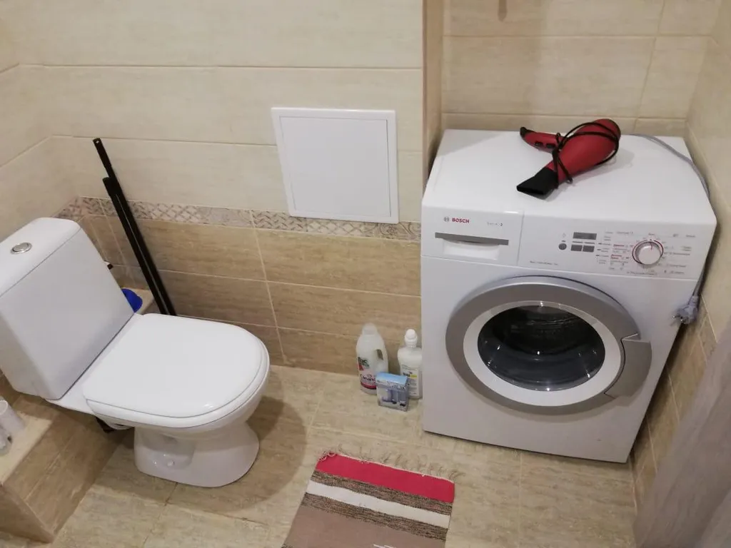 Квартира однокомнатная у Спортивной, в Советском, 32 м², Самара — ванная комната, фото 2