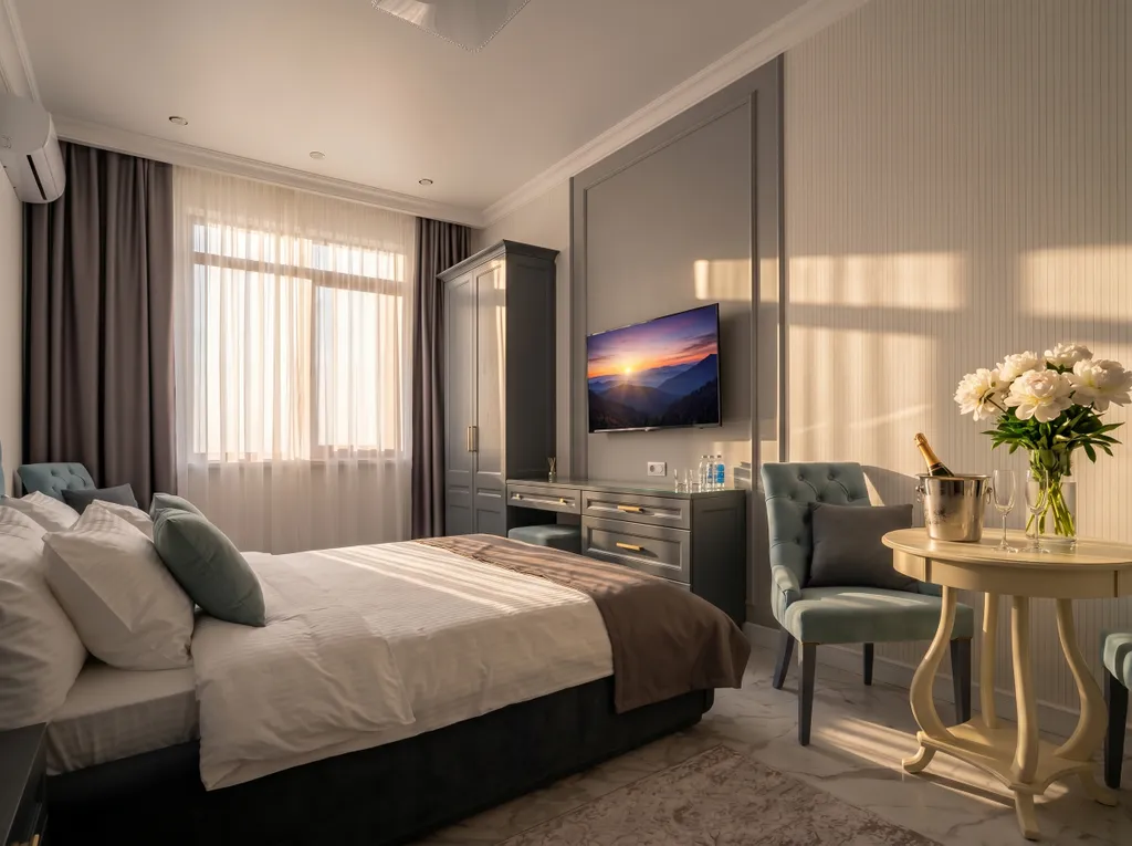 Двухместный номер с 1 кроватью люкс с видом на море — Wolf Apartments, фото 2 из 5