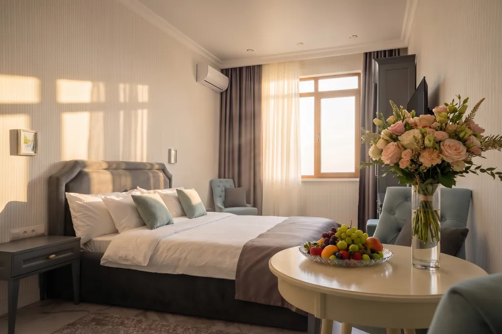 Двухместный номер с 1 кроватью люкс с видом на море — Wolf Apartments, фото 4 из 5