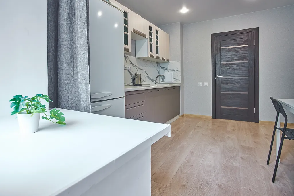 Квартира однокомнатная у метро Гагаринская, 44 м², Самара — кухня, фото 6