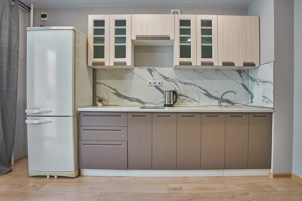 Квартира однокомнатная у метро Гагаринская, 44 м², Самара — кухня