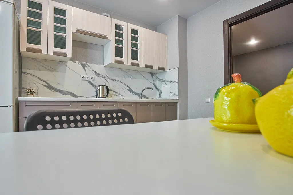 Квартира однокомнатная у метро Гагаринская, 44 м², Самара — кухня, фото 3