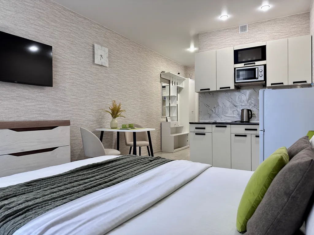 Студия однокомнатная на улице Парковой, 27 м², Анапа — кухня