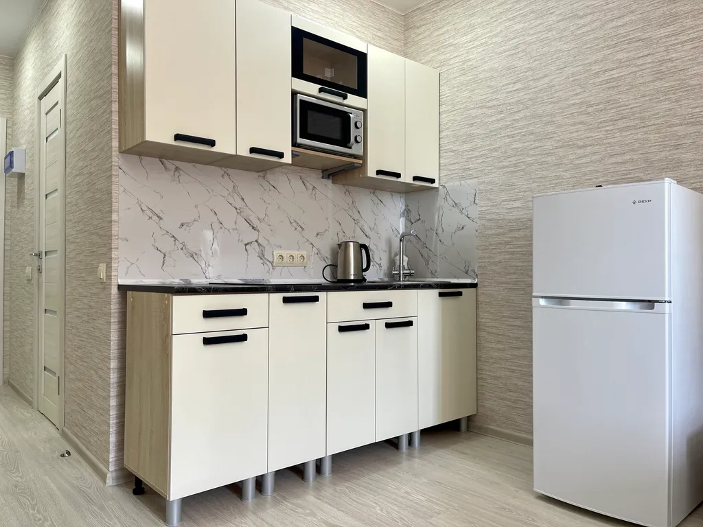 Студия однокомнатная на улице Парковой, 27 м², Анапа — кухня, фото 3