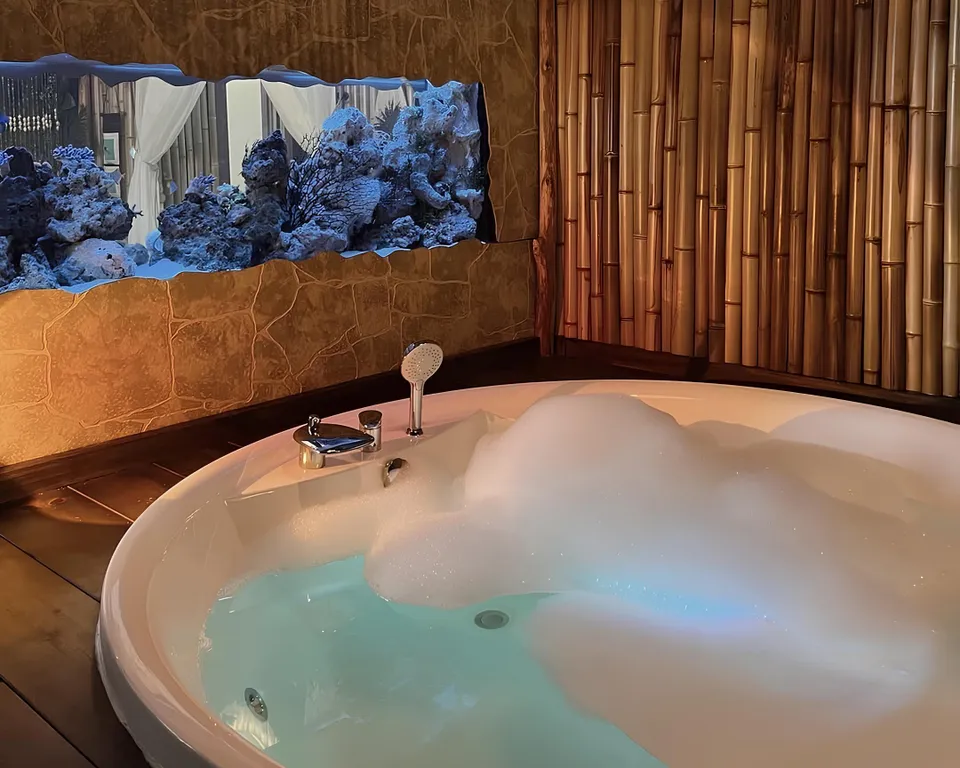 Двухместный с 1 кроватью Море с джакузи, кинотеатром и морским аквариумом