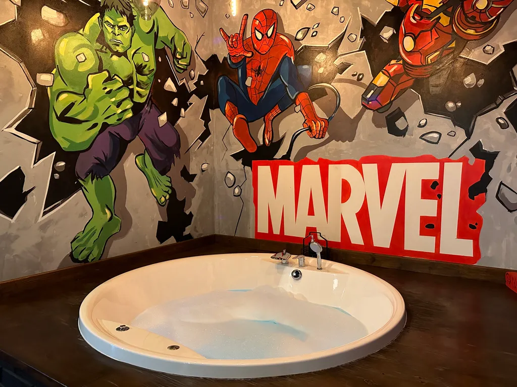 Двухместный с 1 кроватью Лофт с кинотеатром, камином и огромной джакузи