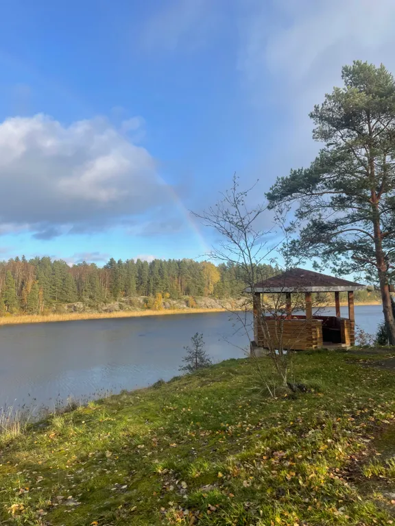 Коттедж 8-местный в посёлке Лумивааре, 200 м², Лахденпохья — двор, фото 13