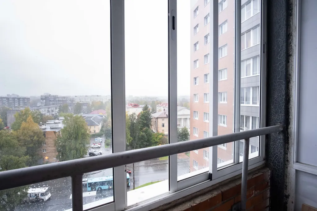 Студия однокомнатная на улице Зайцева, 28 м², Петрозаводск — вид из окна