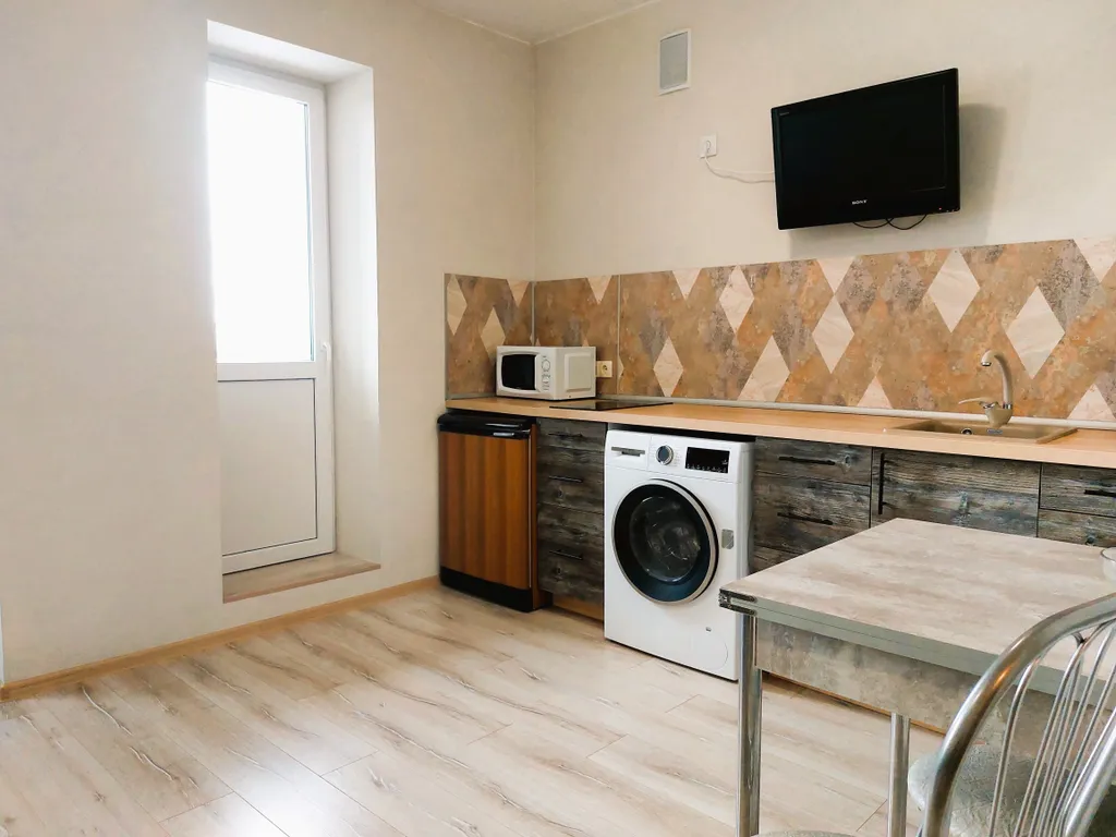 Студия однокомнатная на улице Зайцева, 28 м², Петрозаводск — кухня, фото 2