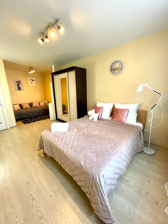 Квартира однокомнатная на проспекте Первомайском, 45 м², Рязань — спальня, фото 3
