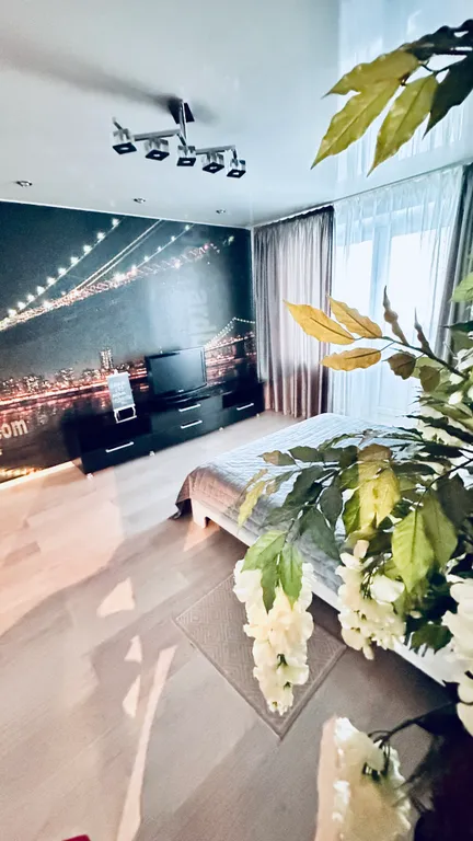 Квартира однокомнатная на шоссе Солотчинском, 50 м², Рязань — спальня, фото 2