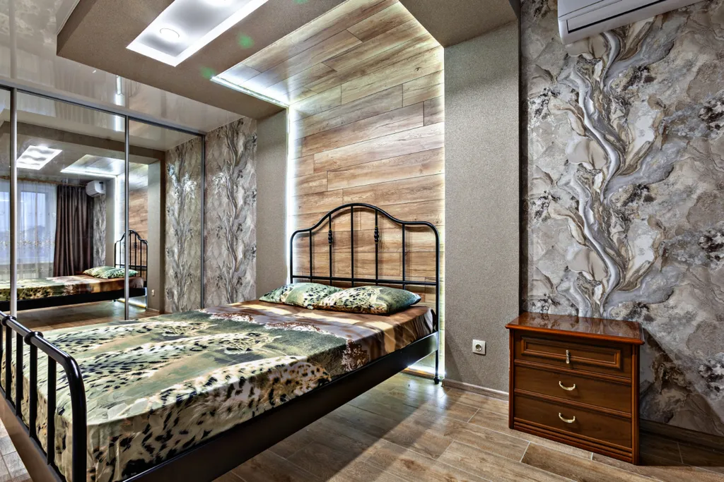 Квартира двухкомнатная в переулке Парковом, 72 м², Самара — спальня, фото 3