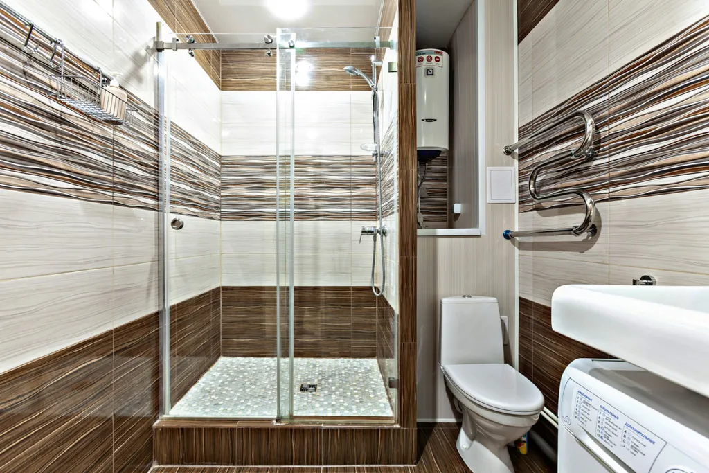 Квартира двухкомнатная в переулке Парковом, 72 м², Самара — ванная комната, фото 2