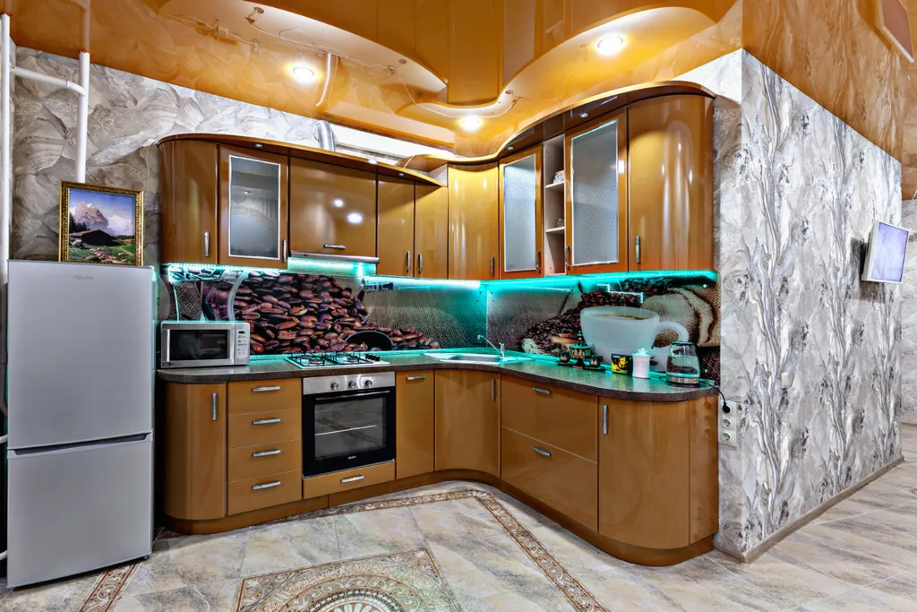 Квартира двухкомнатная в переулке Парковом, 72 м², Самара — кухня, фото 3
