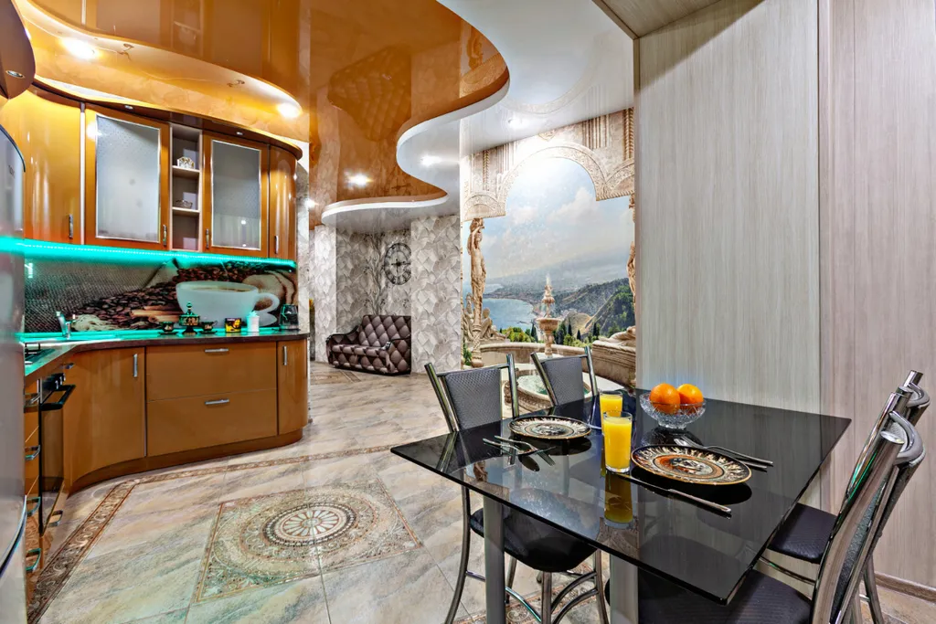 Квартира двухкомнатная в переулке Парковом, 72 м², Самара — кухня, фото 5