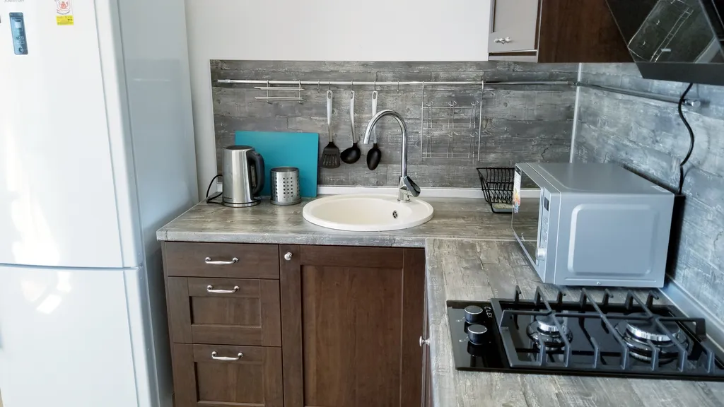 Квартира однокомнатная у Чкаловской, в Канавино, 40 м², Нижний Новгород — кухня, фото 4