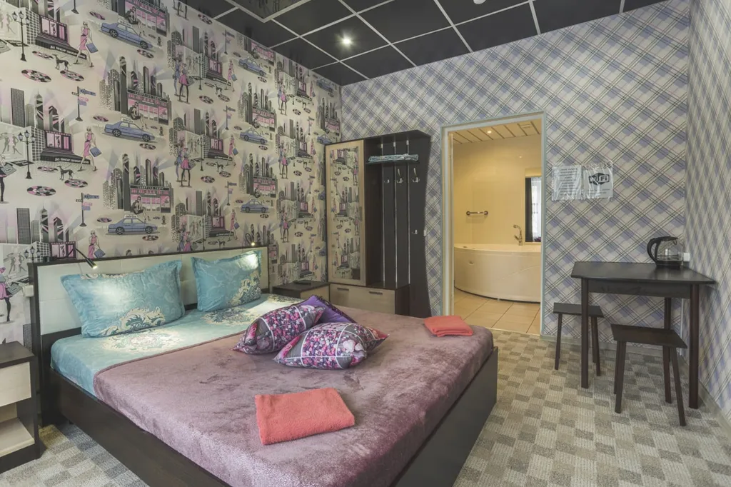 Двухместный номер с 1 кроватью люкс с джакузи