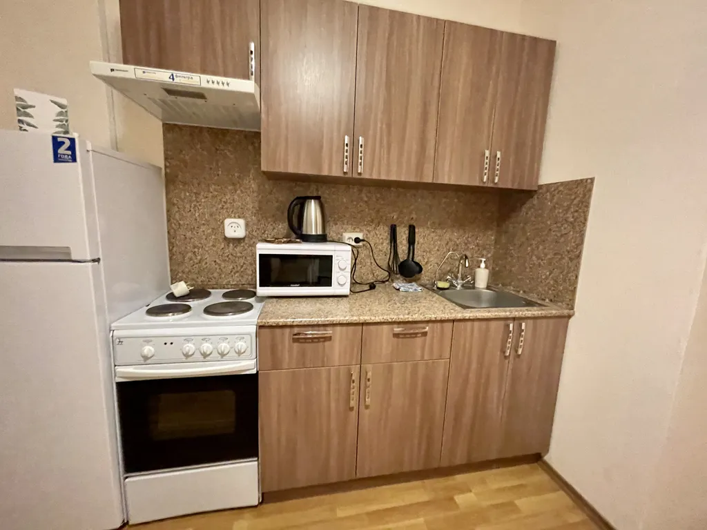 Квартира однокомнатная на улице Кузбасской Дивизии, 36 м², Псков — кухня, фото 2