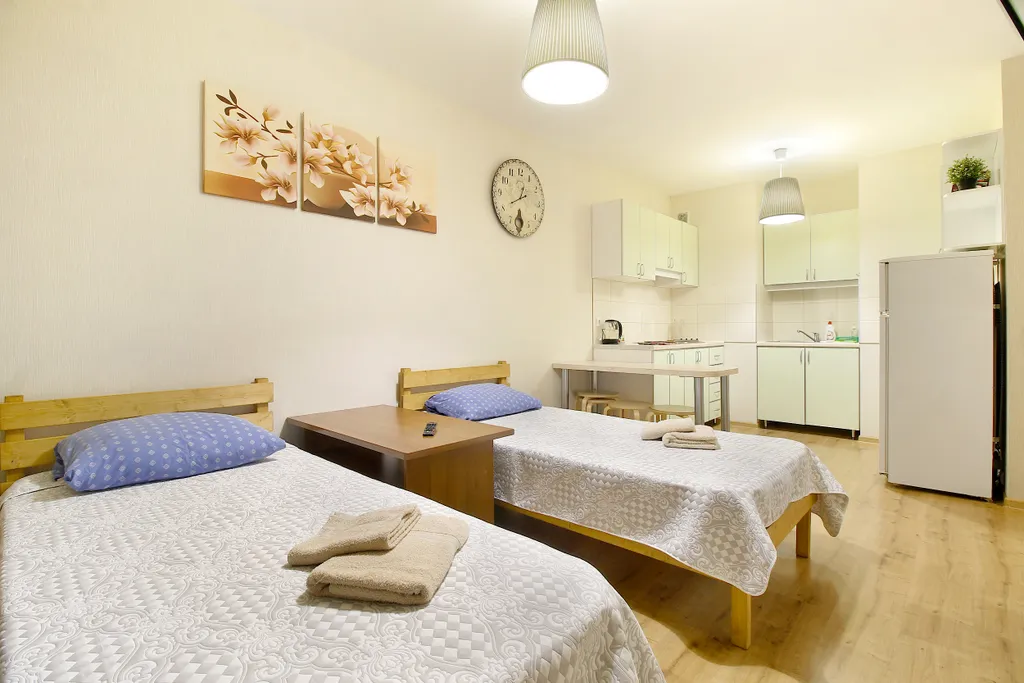 Студия однокомнатная на улице Энтузиастове, 25 м², Петрозаводск — спальня, фото 7