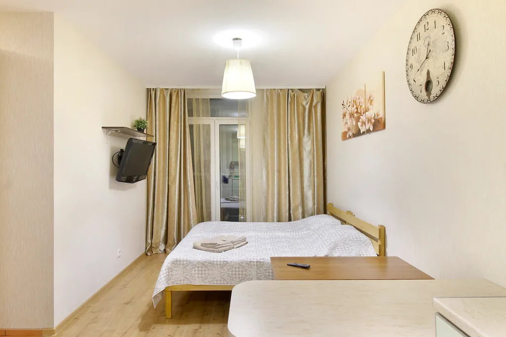 Студия однокомнатная на улице Энтузиастове, 25 м², Петрозаводск — спальня, фото 3