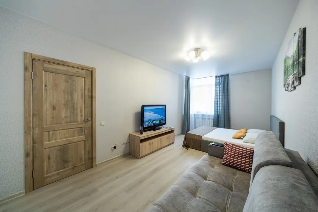 Квартира однокомнатная в Октябрьском, 50 м², Самара — спальня, фото 3