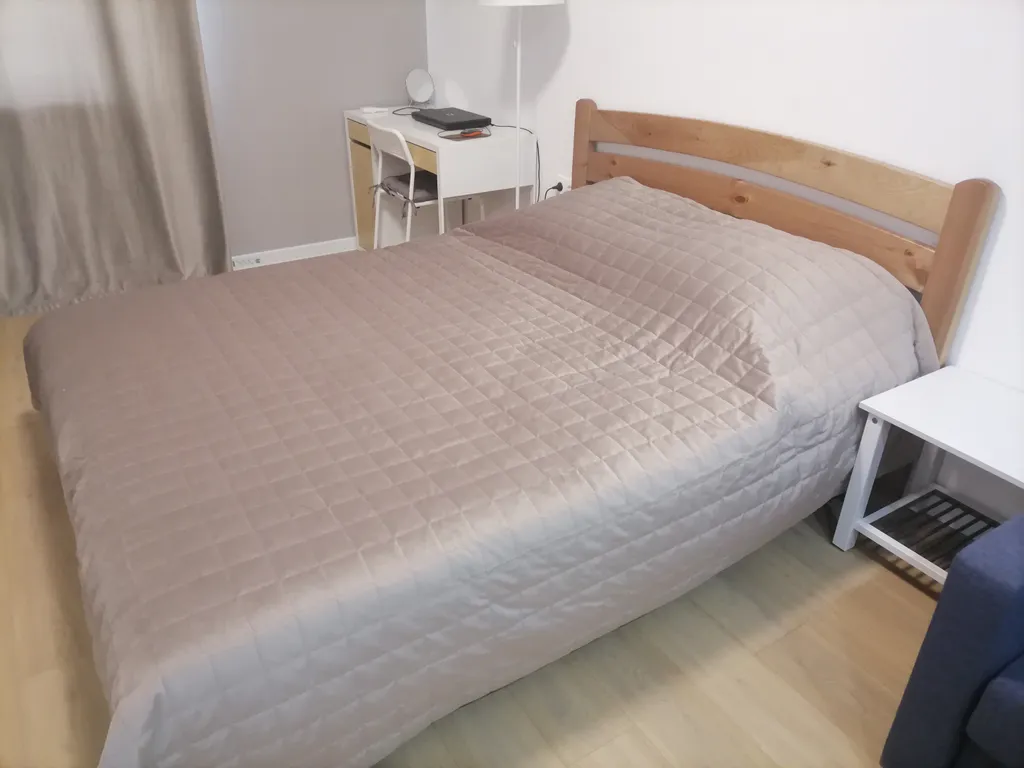 Квартира однокомнатная в Октябрьском, 44 м², Самара — спальня, фото 2