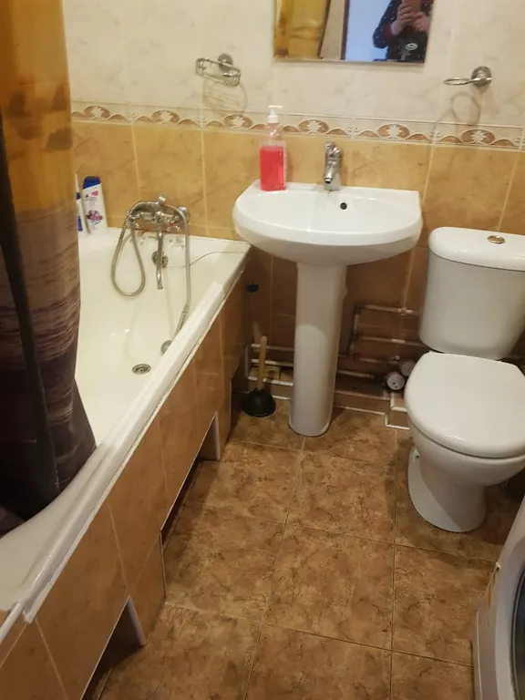 Квартира однокомнатная на улице Кузнечной, 35 м², Пятигорск — ванная комната