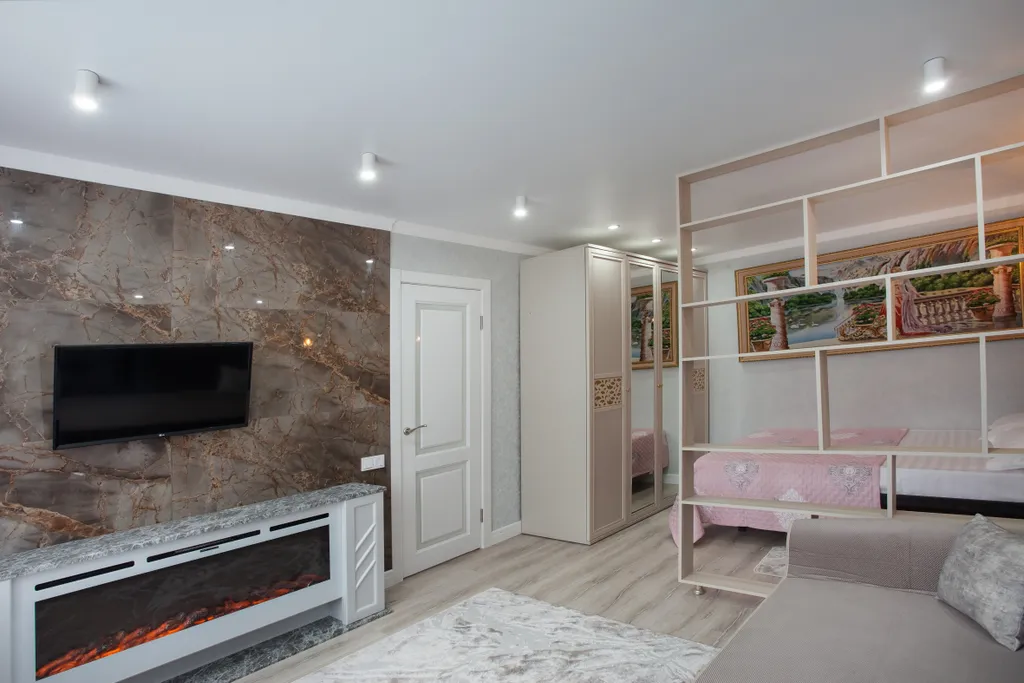Апартаменты двухкомнатные на улице Еськова, 38 м², Кисловодск — спальня, фото 2