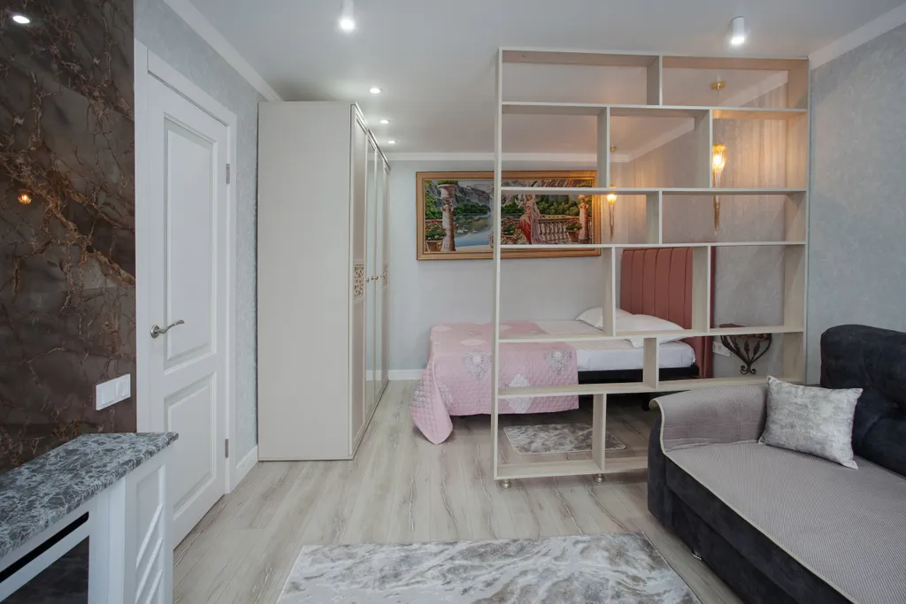 Апартаменты двухкомнатные на улице Еськова, 38 м², Кисловодск — спальня, фото 3