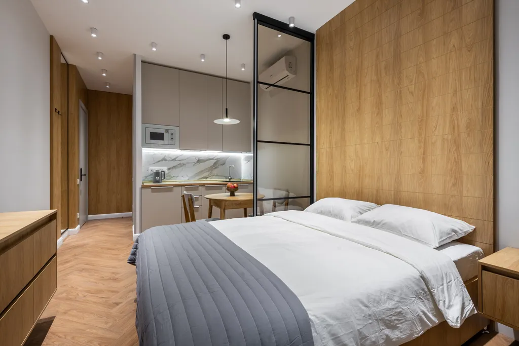 Дизайнерский апартаменты у метро Динамо с видом на двор-парк