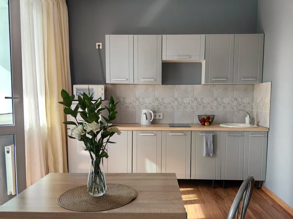 Студия однокомнатная в Куйбышевском, 40 м², Иркутск — кухня, фото 4