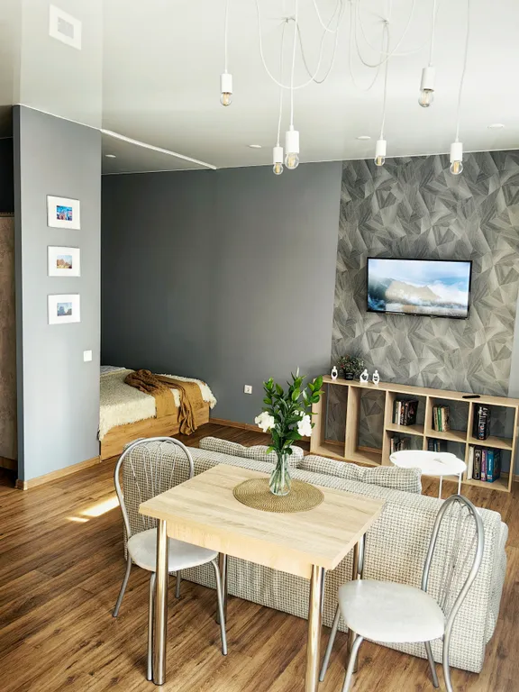 Студия однокомнатная в Куйбышевском, 40 м², Иркутск — кухня, фото 2