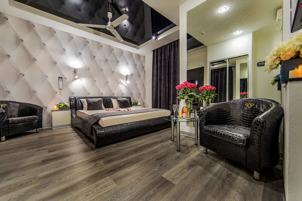 Двухместный номер с 1 кроватью люкс с джакузи или spa-ванной