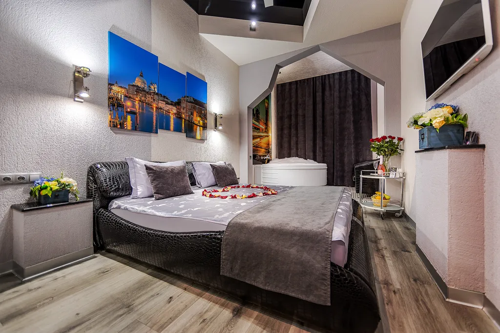 Двухместный номер с 1 кроватью комфорт с джакузи