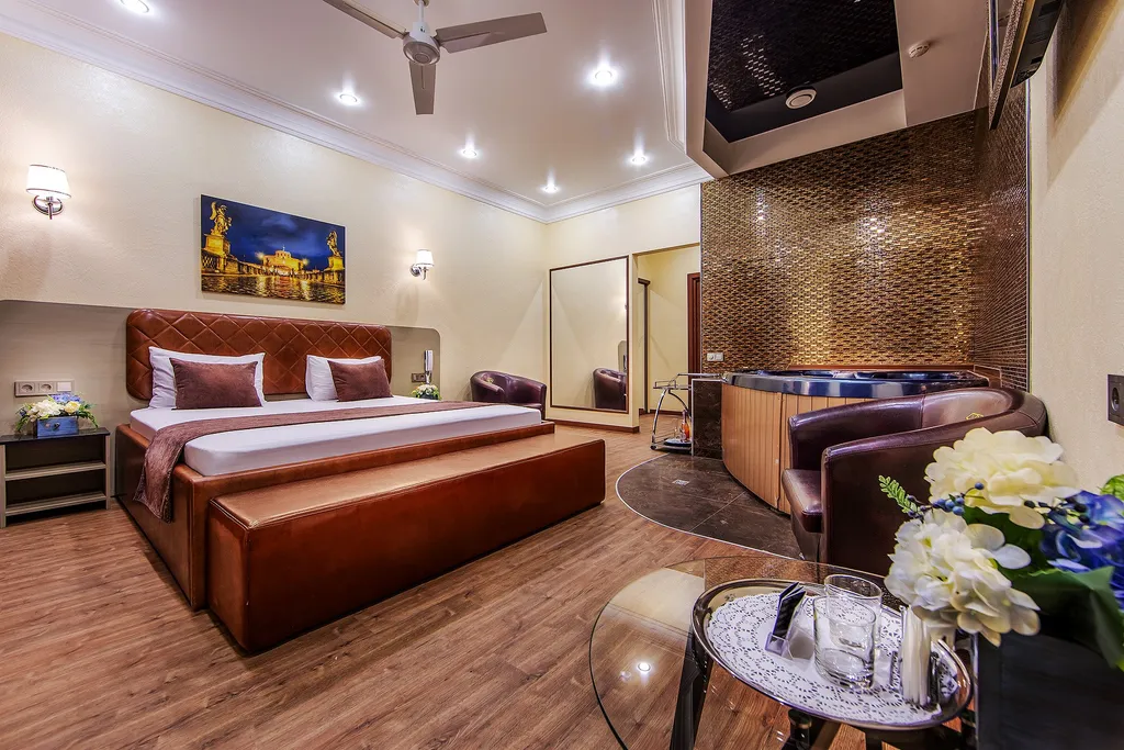 Двухместный номер с 1 кроватью комфорт со SPA-ванной или джакузи